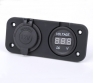 Panel usb socket with voltage display