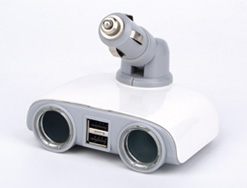 2 way socket with 2 USB