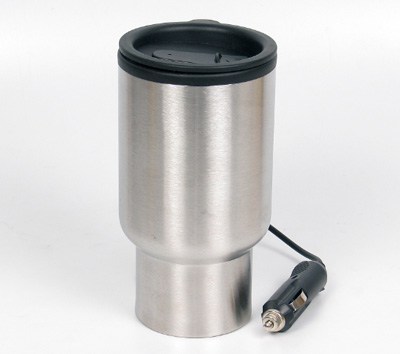 Heated travel mug stainless steel