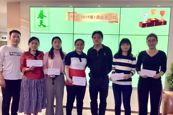 January 2019 Sales competition came to a successful conclusion